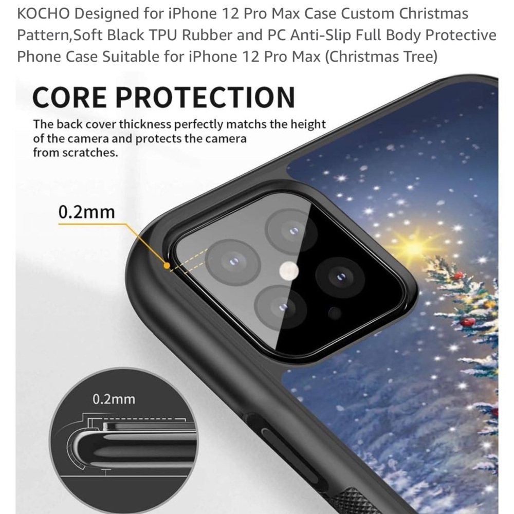Christmas Tree iPhone 12 Pro Max Case - Picture 3 of 4